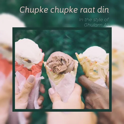 Karaoke Chupke chupke raat din av Ghulam Ali — sjung med på texten på Singa