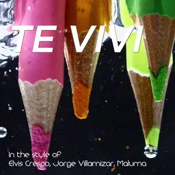 Cover art for Te Vivi - Elvis Crespo,Jorge Villamizar,Maluma karaoke version