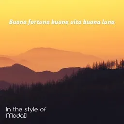 Titelbild für Buona fortuna buona vita buona luna - Modà Karaoke-Version