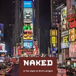 Cover art for Naked - Avril Lavigne karaoke version