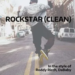 Cover art for Rockstar (clean) - DaBaby,Roddy Ricch karaoke version