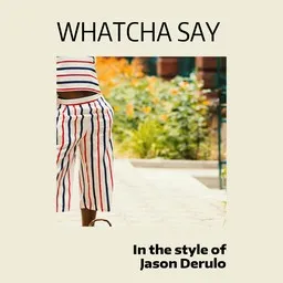 Omslagsbild för Whatcha Say - Jason Derulo karaokeversion