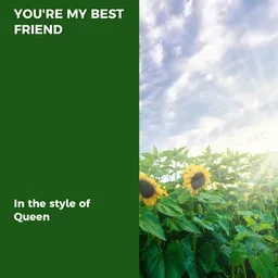 Cover art for You're My Best Friend - Queen karaoke version