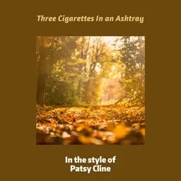 Karaokekappaleen Three Cigarettes In an Ashtray - Patsy Cline kansikuva