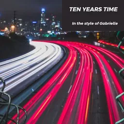 Cover art for Ten Years Time - Gabrielle karaoke version