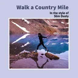 Karaokekappaleen Walk a Country Mile - Slim Dusty kansikuva