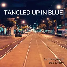 Cover art for Tangled Up in Blue - Bob Dylan karaoke version