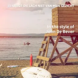 Titelbild für Jij Krijgt Die Lach Niet Van Mijn Gezicht - John De Bever Karaoke-Version