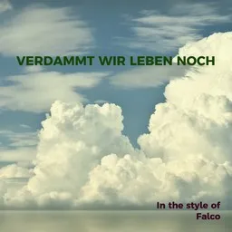 Karaokekappaleen Verdammt Wir Leben Noch - Falco kansikuva