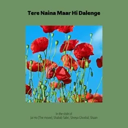 Omslagsbild för Tere Naina Maar Hi Dalenge - Jai Ho (The movie),Shaan,Shabab Sabri,Shreya Ghoshal karaokeversion