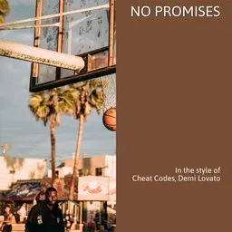 Cover art for No Promises - Cheat Codes,Demi Lovato karaoke version