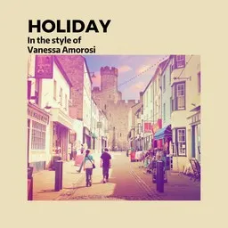 Cover art for Holiday - Vanessa Amorosi karaoke version