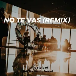 Cover art for No Te Vas (Remix) - Nacho,Noriel,Wisin karaoke version
