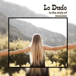 Cover art for Lo Dudo - José José karaoke version