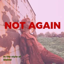 Cover art for Not Again - Staind karaoke version