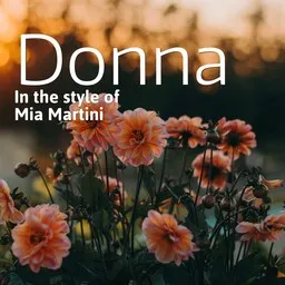 Omslagsbild för Donna - Mia Martini karaokeversion