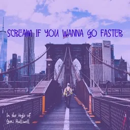 Karaokekappaleen Scream If You Wanna Go Faster - Geri Halliwell kansikuva