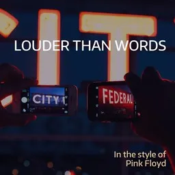 Omslagsbild för Louder Than Words - Pink Floyd karaokeversion