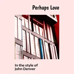 Cover art for Perhaps Love - John Denver karaoke version