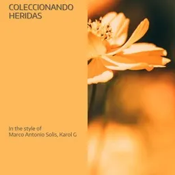 Cover art for Coleccionando Heridas - Karol G,Marco Antonio Solis karaoke version