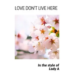 Karaokekappaleen Love Don't Live Here - Lady A kansikuva