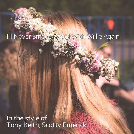 Karaoke I'll Never Smoke Weed With Willie Again by Scotty Emerick, Toby Keith — sing along with lyrics on Singa