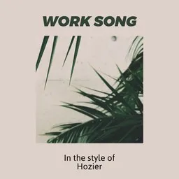 Cover art for Work Song - Hozier karaoke version