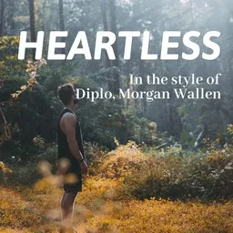 Titelbild für Heartless - Diplo,Morgan Wallen Karaoke-Version