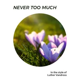 Karaokekappaleen Never Too Much - Luther Vandross kansikuva
