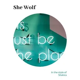 Karaokekappaleen She Wolf - Shakira kansikuva