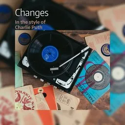 Cover art for Changes - Charlie Puth karaoke version
