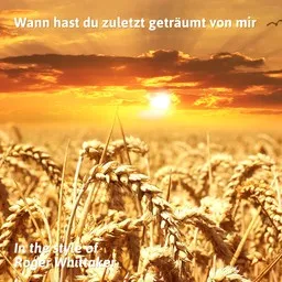 Titelbild für Wann hast du zuletzt geträumt von mir - Roger Whittaker Karaoke-Version