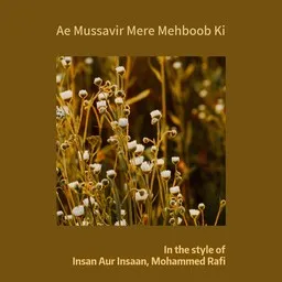 Omslagsbild för Ae Mussavir Mere Mehboob Ki - Insan Aur Insaan,Mohammed Rafi karaokeversion