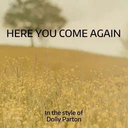 Karaokekappaleen Here You Come Again - Dolly Parton kansikuva