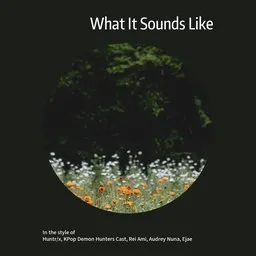 Cover art for What It Sounds Like - Audrey Nuna,Ejae,Huntr/x,KPop Demon Hunters Cast,Rei Ami karaoke version
