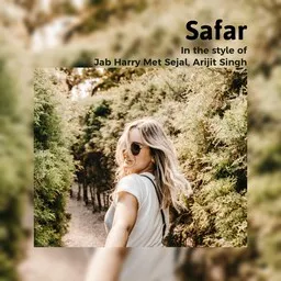 Cover art for Safar - Arijit Singh,Jab Harry Met Sejal karaoke version