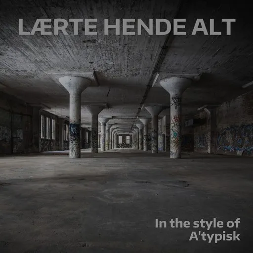 Karaoke Lærte Hende Alt by A'typisk, Lærke Emilie — sing along with lyrics on Singa