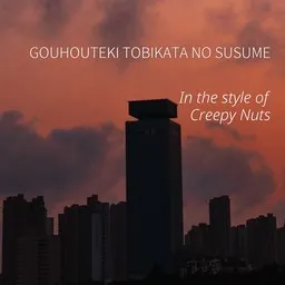 Cover art for Gouhouteki Tobikata No Susume - Creepy Nuts karaoke version