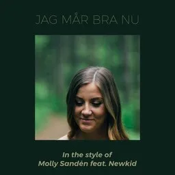 Cover art for Jag mår bra nu - Molly Sandén,Newkid karaoke version