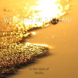 Titelbild für We R Who We R (clean) - Kesha Karaoke-Version
