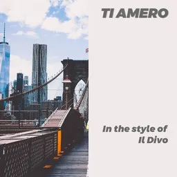 Cover art for Ti Amero - Il Divo karaoke version