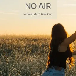 Omslagsbild för No Air - Glee Cast karaokeversion