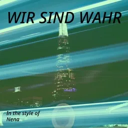 Cover art for Wir sind wahr - Nena karaoke version