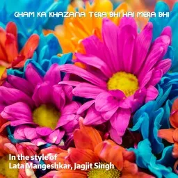 Cover art for Gham Ka Khazana Tera Bhi Hai Mera Bhi - Jagjit Singh,Lata Mangeshkar karaoke version