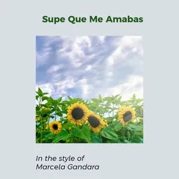 Cover art for Supe Que Me Amabas - Marcela Gandara karaoke version