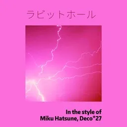 Cover art for ラビットホール - Deco*27,Miku Hatsune karaoke version