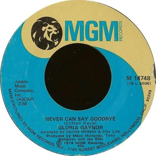 Karaoke Never Can Say Goodbye von Gloria Gaynor — mit Songtext mitsingen auf Singa