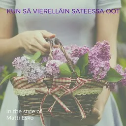 Cover art for Kun sä vierelläin sateessa oot - Matti Esko karaoke version