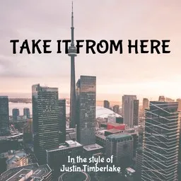 Karaokekappaleen Take It from Here - Justin Timberlake kansikuva