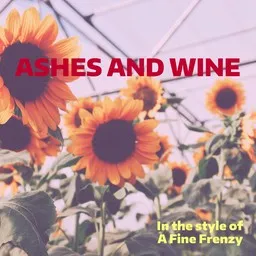 Karaokekappaleen Ashes And Wine - A Fine Frenzy kansikuva